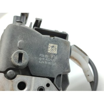Recambio de cerradura puerta delantera izquierda para peugeot 508 access referencia OEM IAM 851916  
