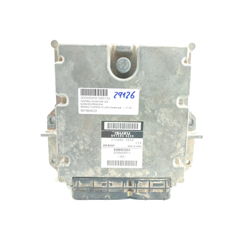 Recambio de centralita motor uce para renault espace iv (jk0) dynamique referencia OEM IAM 8973804220  