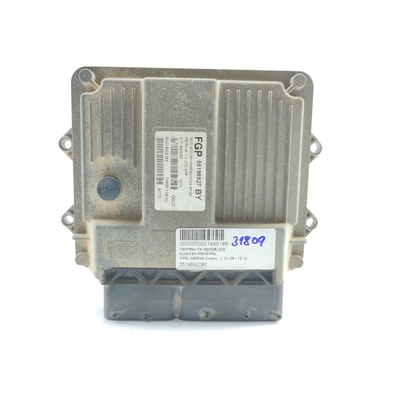 Recambio de centralita motor uce para opel meriva cosmo referencia OEM IAM 55198927BY  