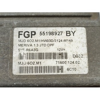 Recambio de centralita motor uce para opel meriva cosmo referencia OEM IAM 55198927BY  