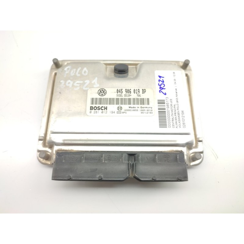 Recambio de centralita motor uce para volkswagen polo (9n3) advance referencia OEM IAM 0281012194  