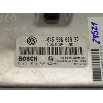 Recambio de centralita motor uce para volkswagen polo (9n3) advance referencia OEM IAM 0281012194  