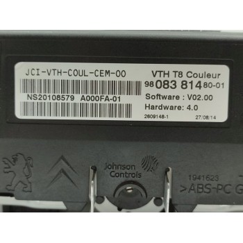 Recambio de pantalla multifuncion para peugeot 5008 allure referencia OEM IAM 9808381480  