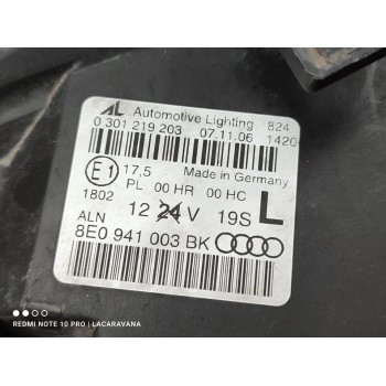 Recambio de faro izquierdo para audi a4 avant (8e) 2.0 tdi referencia OEM IAM 8E0941003BK  
