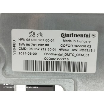 Recambio de modulo electronico para peugeot 5008 allure referencia OEM IAM 9802096780  