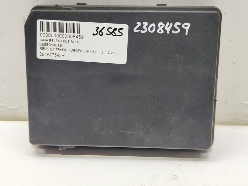 Recambio de caja reles / fusibles para renault trafic furgón l1h1 3,0t referencia OEM IAM 284B77542R  
