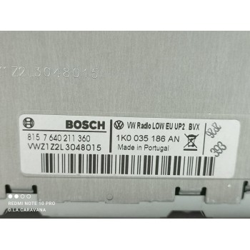 Recambio de sistema audio / radio cd para volkswagen golf vi cabriolet (517) advance referencia OEM IAM 1K0035186AN  