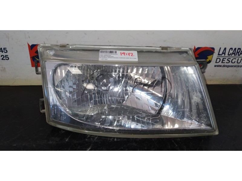 Recambio de faro derecho para mitsubishi space wagon (n30/n40) 2000 glx diesel referencia OEM IAM 11087094  