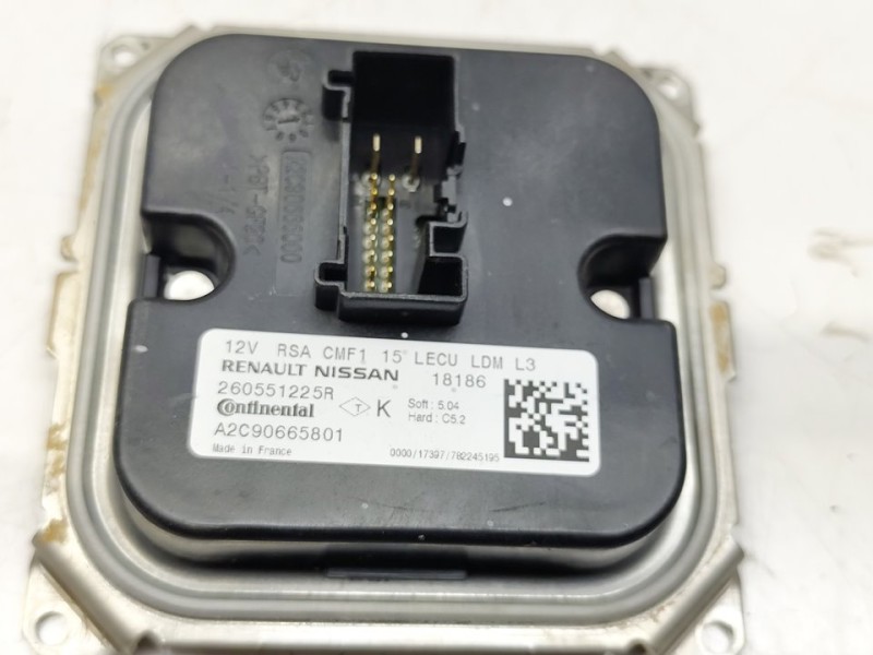 Recambio de centralita faros xenon para renault megane iv berlina 5p limited referencia OEM IAM 260551225R  