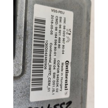 Recambio de modulo electronico para peugeot 3008 gt referencia OEM IAM 9802096780  