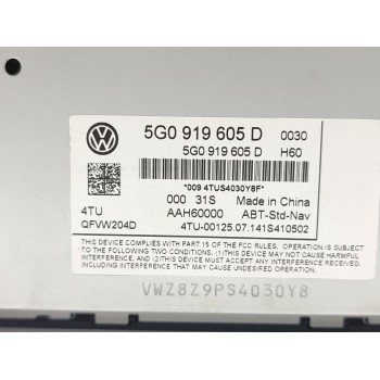 Recambio de pantalla multifuncion para volkswagen golf vii sportsvan advance bluemotion tech referencia OEM IAM 5G0919605D  