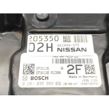 Recambio de centralita motor uce para nissan qashqai (j11) acenta referencia OEM IAM 0281035669  