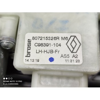 Recambio de elevalunas delantero izquierdo para renault captur ii intens referencia OEM IAM 807215326R  