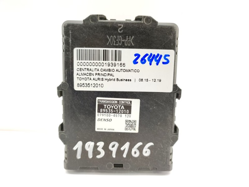 Recambio de centralita cambio automatico para toyota auris hybrid business referencia OEM IAM 8953512010  
