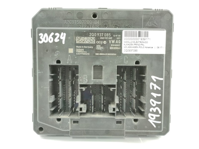 Recambio de modulo electronico para volkswagen polo advance referencia OEM IAM 2Q0937085  