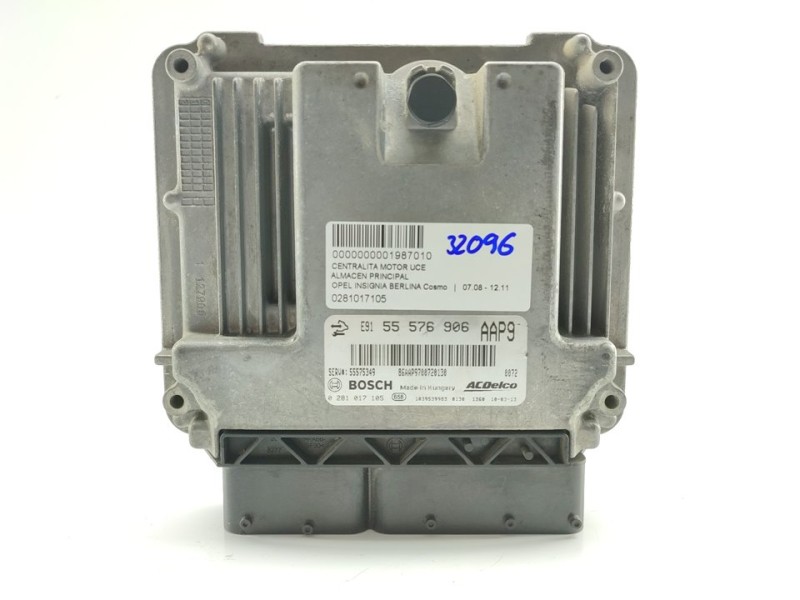 Recambio de centralita motor uce para opel insignia berlina cosmo referencia OEM IAM 0281017105  