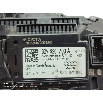 Recambio de cuadro instrumentos para audi a1 sportback (gba) 25 tfsi advanced referencia OEM IAM 82A920700A  