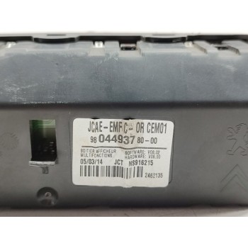 Recambio de pantalla multifuncion para citroën c-elysée seduction referencia OEM IAM 9804493780  