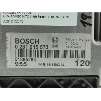 Recambio de centralita motor uce para alfa romeo mito (145) racer referencia OEM IAM 0281015573  