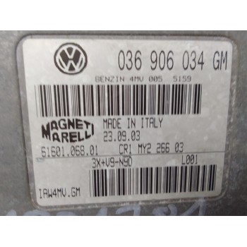 Recambio de centralita motor uce para seat ibiza (6l1) cool referencia OEM IAM 036906034GM  