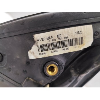 Recambio de retrovisor derecho para skoda fabia combi active referencia OEM IAM 6V1857508C  