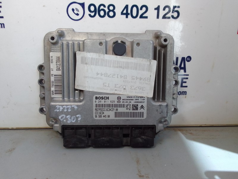 Recambio de centralita motor uce para peugeot 307 break/sw (s2) sw pack referencia OEM IAM 9658944580  