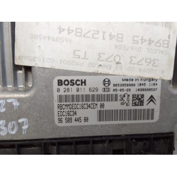 Recambio de centralita motor uce para peugeot 307 break/sw (s2) sw pack referencia OEM IAM 9658944580  