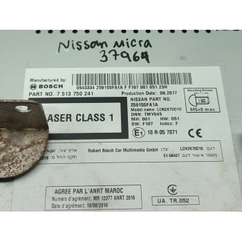Recambio de sistema navegacion gps para nissan micra v (k14) acenta referencia OEM IAM 259155FA1A  