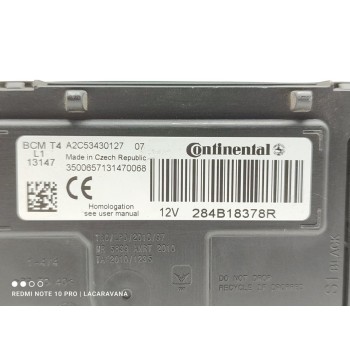 Recambio de modulo electronico para dacia dokker ambiance referencia OEM IAM 284B18378R  