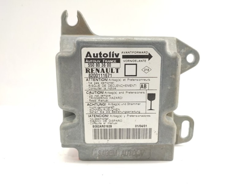 Recambio de centralita airbag para renault megane i berlina hatchback (ba0) 1.9 dt rn referencia OEM IAM 8200111671  