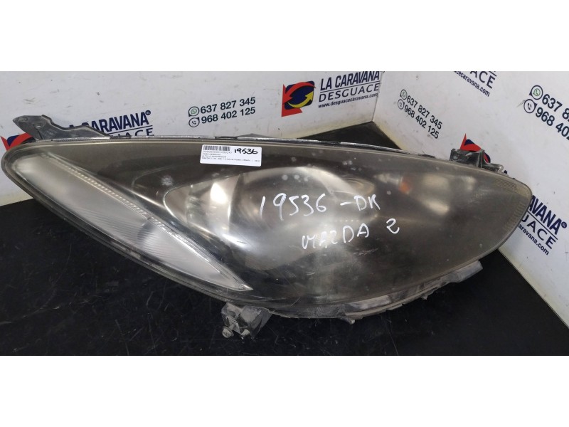 Recambio de faro derecho para mazda 2 lim. (de) 1.3 active (5-ptas.) (55kw) referencia OEM IAM   