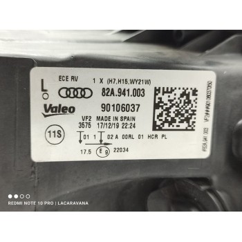 Recambio de faro izquierdo para audi a1 sportback (gba) 25 tfsi advanced referencia OEM IAM 82A941003  