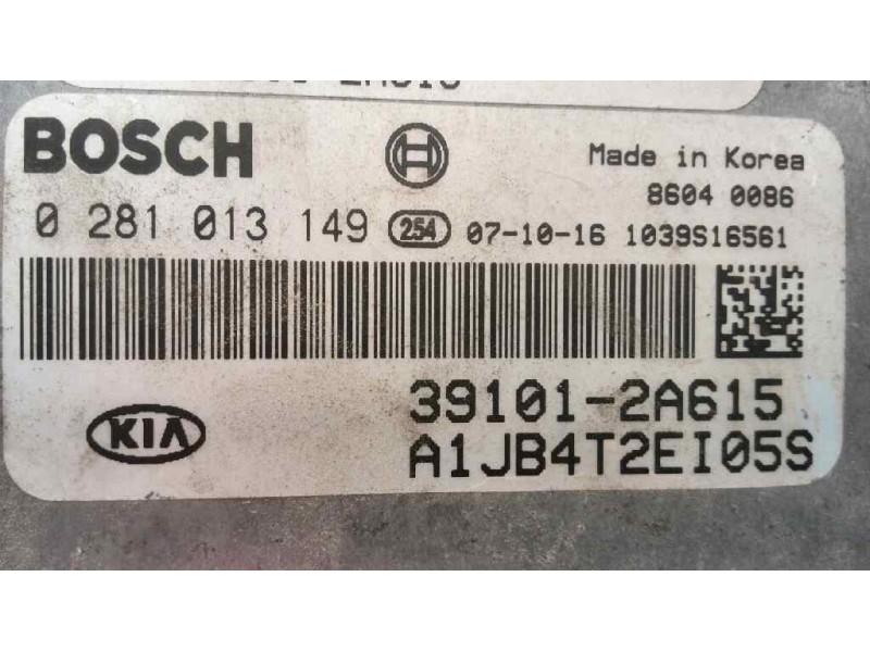 Recambio de centralita motor uce para kia rio 1.5 crdi active referencia OEM IAM 391012A615  