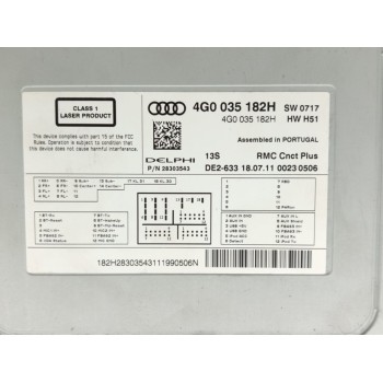 Recambio de sistema navegacion gps para audi a6 lim. (4g2) 2.0 tdi referencia OEM IAM 4G0035182H  