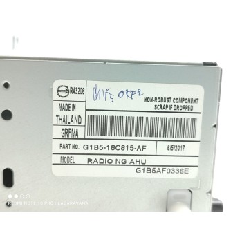 Recambio de sistema audio / radio cd para ford ka+ active referencia OEM IAM G1B518C815AF  