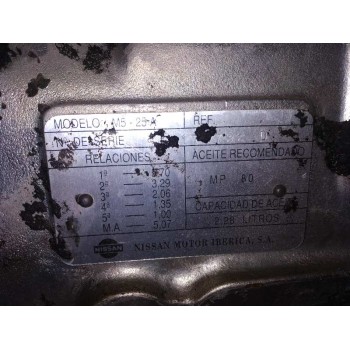 Recambio de caja cambios para nissan trade 2800 referencia OEM IAM M525A  