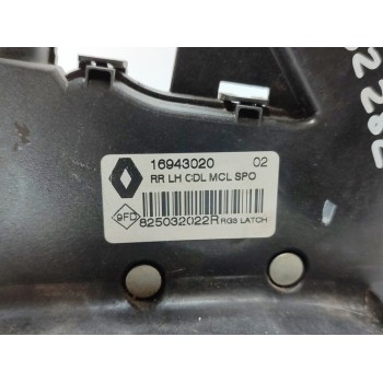 Recambio de cerradura puerta trasera izquierda para renault megane iv berlina 5p business referencia OEM IAM 825032022R  