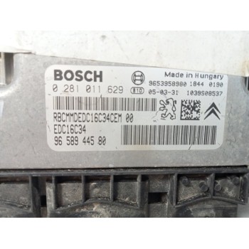 Recambio de centralita motor uce para citroën c4 berlina collection referencia OEM IAM 9658944580  