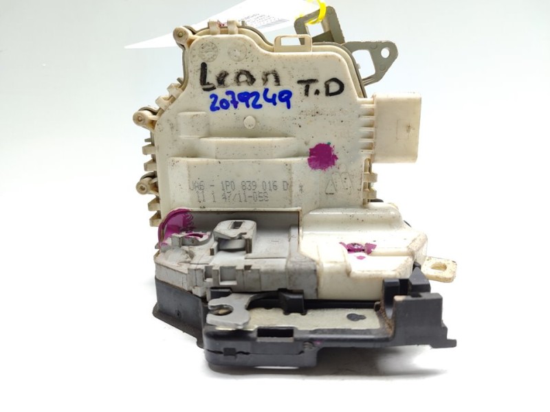 Recambio de cerradura puerta trasera derecha para seat leon (1p1) emocion referencia OEM IAM 1P0839016D  