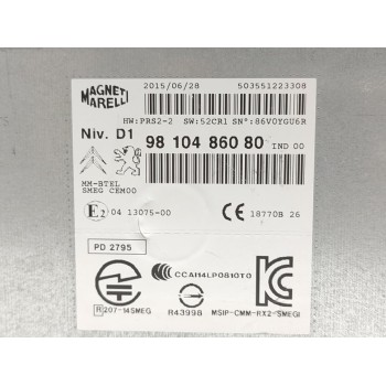 Recambio de sistema navegacion gps para citroën c4 picasso intensive plus referencia OEM IAM 9810486080  