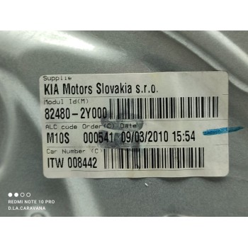 Recambio de elevalunas delantero derecho para hyundai ix35 classic 2wd referencia OEM IAM 824802Y000  