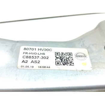 Recambio de elevalunas delantero izquierdo para nissan qashqai (j11) tekna referencia OEM IAM 82701HV00C  