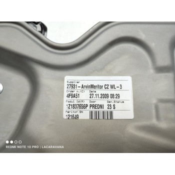Recambio de elevalunas delantero izquierdo para skoda octavia berlina (1z3) ambition referencia OEM IAM 1Z1837656P  