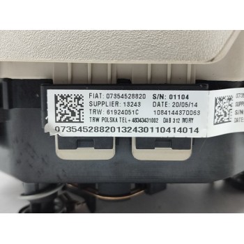 Recambio de airbag delantero izquierdo para fiat 500 (312) berlina club referencia OEM IAM 07354528820  