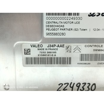 Recambio de centralita motor uce para peugeot partner (s2) totem referencia OEM IAM 9655883280  