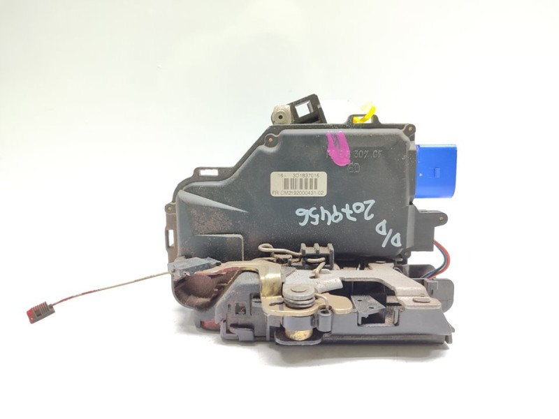 Recambio de cerradura puerta delantera derecha para volkswagen touareg (7la) tdi r5 referencia OEM IAM 3D1837016  