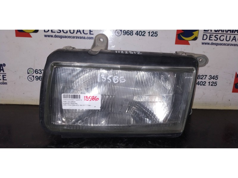 Recambio de faro izquierdo para opel frontera b 2.2 16v dti referencia OEM IAM   