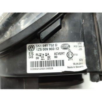 Recambio de faro derecho para volkswagen golf vi (5k1) gti referencia OEM IAM 5K1941752D  