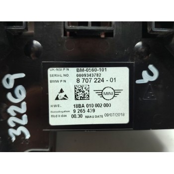 Recambio de cuadro instrumentos para mini mini (f56) one first referencia OEM IAM 8707224  