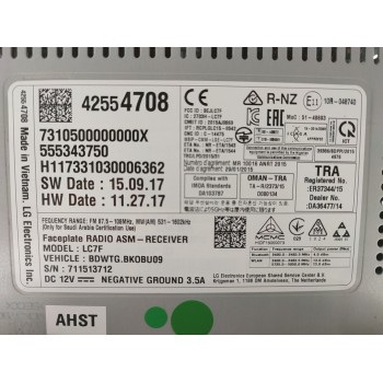 Recambio de pantalla multifuncion para opel mokka x edition start/stop referencia OEM IAM 42554708  